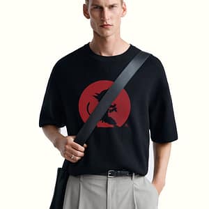 Men Oversized T-shirt With Goku Graphic