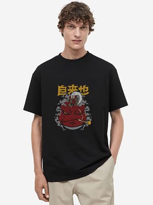 Jiraiya Sage Mode Oversized Tee - Unleash the Naruto Power!