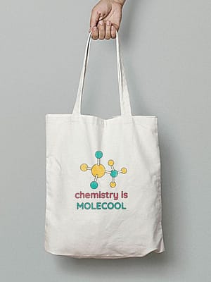 Chemistry Tote Bag Canvas Without Zipper By Bazzaro