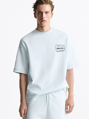 Men Oversized T-shirt With Introvert Design