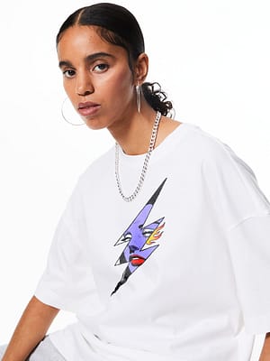 Women Graphic Oversized T-Shirt