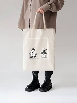 Naruto & Sasuke Cotton Tote Bag – Power of Rivalry | Bazzaro