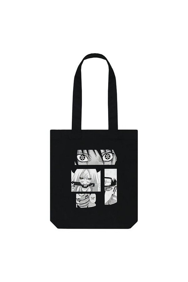 Bazzaro Naruto Anime Tote Bag – Akatsuki & Shinobi Design, Cotton Blend